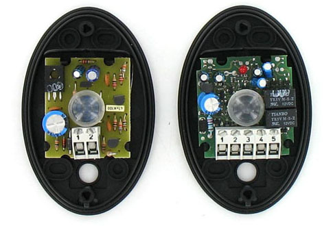Inside the NICE BF gate operator photocells