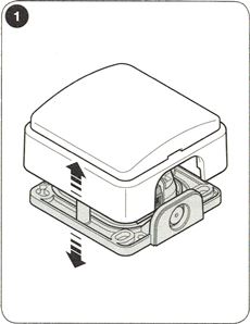 1. Open the photocell 1. Open the photocell