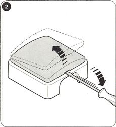 1a. Remove the transparent cover 1a. Remove the transparent cover