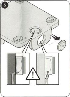 4. Punch out the required cable entry 4. Punch out the required cable entry