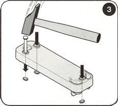 3. Punch out the holes required for installation