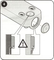 4. Punch out the required cable entry