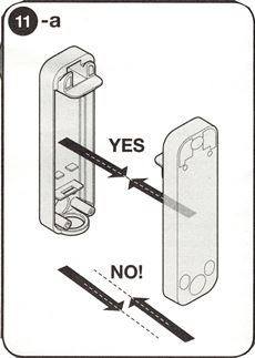 7. Position the photocells directly opposite each other