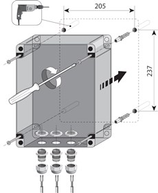 Installing the NICE MC824H control unit