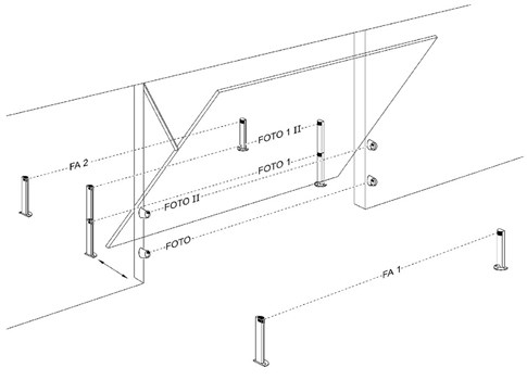 Photocell wiring for an up-and-over garage door
