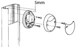 Installing a pair of photocells