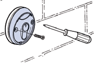 Unscrew the operator key switch screws Unscrew the operator key switch screws