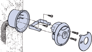 Mounting the NICE MoonKey MOSI operator key switch