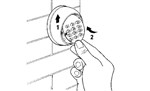 Installing the NICE MoonTouch MOTX-R wireless digital gate operator keypad – fitting the key cover