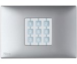 NICE NiceWay Opla Opla-R WRA rectangular button cover, aluminium