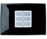 NICE NiceWay Opla Opla-R WRB rectangular button cover, black
