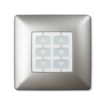 NICE NiceWay Opla Opla-S WSA square button cover, aluminium