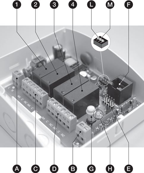 NICE OX4T wiring diagram