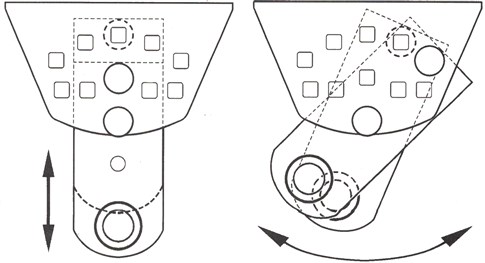 Mounting options for the adjustable PLA15 front bracket