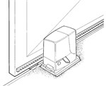 Sliding gate with rack
