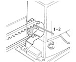 Leave 1-2mm clearance between the rack and the operator pinion
