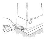 Tighten the drive and fit end caps