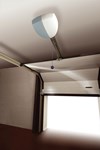 Drive with a sectional garage door