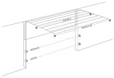 Photocell wiring for a sectional garage door