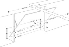 Photocell wiring for an up-and-over garage door