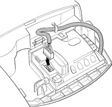 4. Connect the connector to the control unit