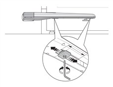 Adjusting the mechanical travel stop on the NICE Toona operator 