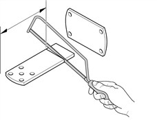 Cut the bracket to the required length