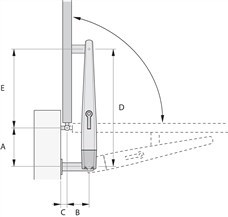 Diagram showing the NICE Toona operator opening outwards Diagram showing the NICE Toona operator opening outwards