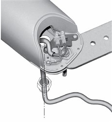 Route the power cable