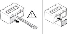 To replace the lenses with the orange ones, pry off the cover and fit the lens. Take care not to damage the electronics.