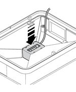 Insert the device into the barrier housing.