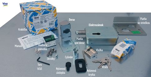 VIRO V09 electric lock package contents