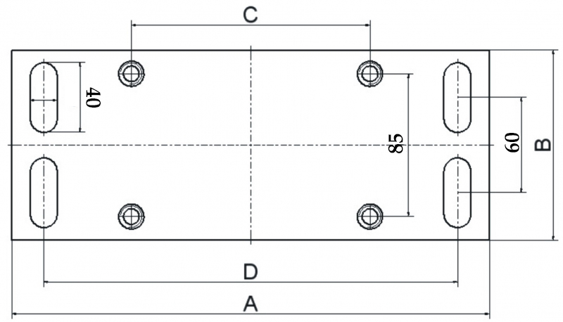V-15-5 carriage mounting plate dimensions V-15-5 carriage mounting plate dimensions