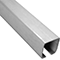 Stainless steel C-profile for a sliding gate Stainless steel C-profile for a sliding gate