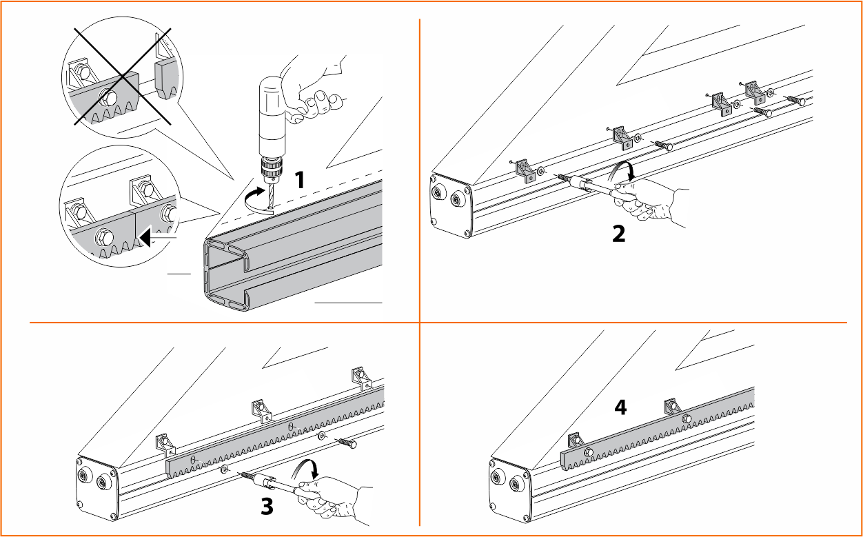 Bracket for a metal rack Bracket for a metal rack