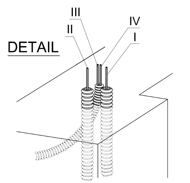 Electrical preparation for Nice barriers Electrical preparation for Nice barriers