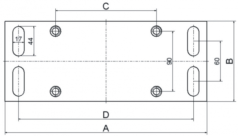 Carriage mounting plate dimensions