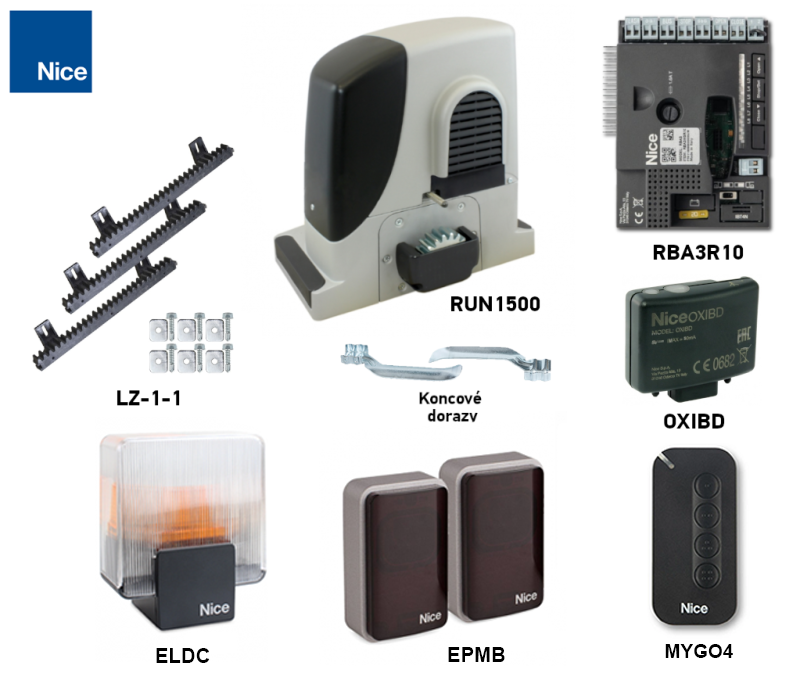 NICE RUN1500 (F) – actual kit contents