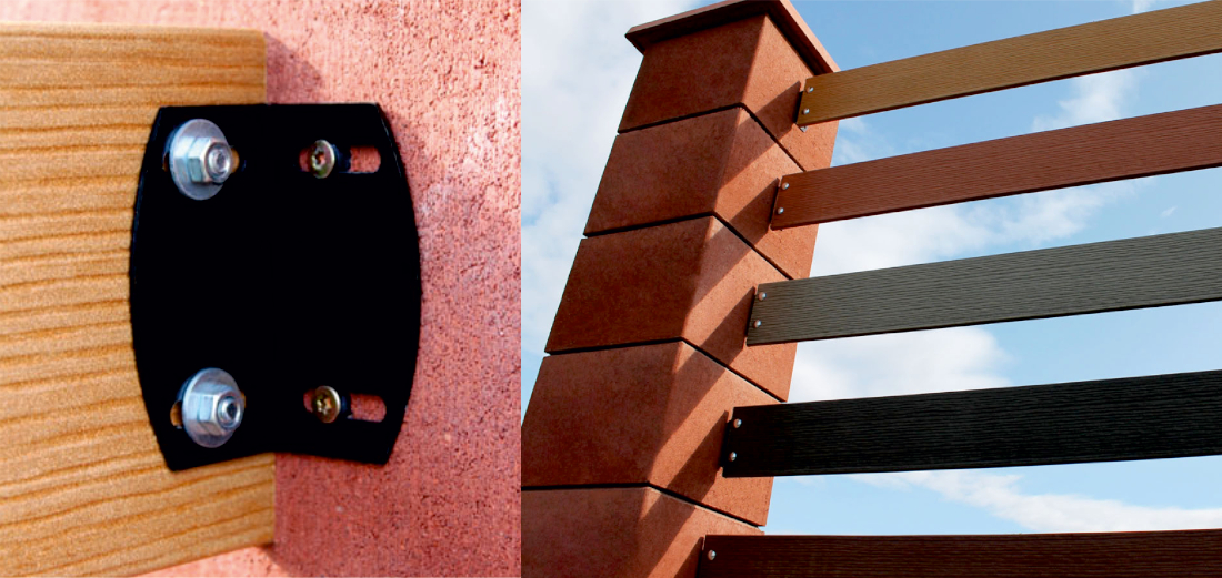 Using a carriage bolt on a Pilwood fence board