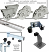Components for track-mounted gates