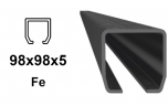C-profile 98 × 98 × 5 mm, Fe