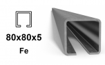 C-profile 80 × 80 × 5 mm, Fe