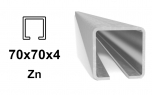 C-profile 70 × 70 × 4 mm, Zn