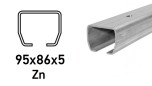 CAIS C-profile 95 × 86 × 5 mm, Zn