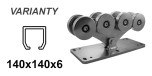 CAIS SPEED L carriage for C-profile 140 × 140 × 6 mm