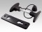 Handle with backplate and release mechanism