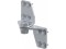 Hinge for a curved gate