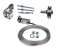 CAIS telescopic system for a three-panel track-mounted gate
