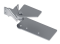 Upper 180° hinge with a weld-on plate