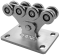 SPEED S trolley with eight bearing rollers